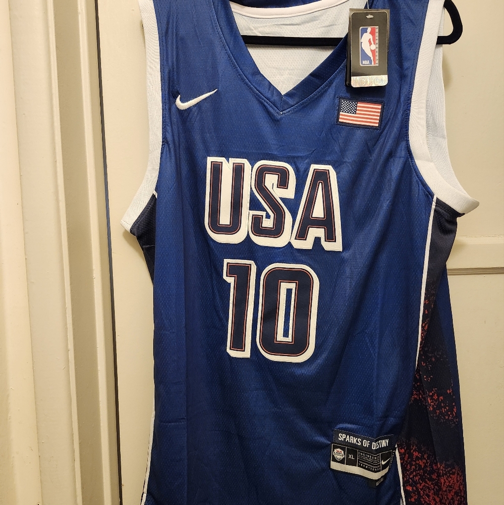 Men's jersey #10 Jayson Tatum, USA Olympic Team, 2024.
